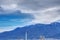 Magnificent ulu mountain uludag view from the city