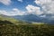 magnificent view of Caucasus Mountains and sky