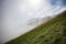 magnificent view of Caucasus Mountains and sky