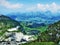 Magnificent view from the ChÃ¤serrugg peak in the Churfirsten mountains