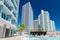 Magnificent view of Downtown Miami skyscrapers. Luxury and holiday concept