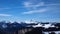 Magnificent view of the French Alps in winter, France