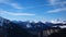 Magnificent view of the French Alps in winter, France