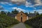 Magnificent View Of An Old Swedish Church and its majestic garden