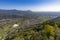 The magnificent view point on the Susa Valley taken from The Sacra of San Michele, province of Turin, Piedmont, Italy