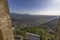 The magnificent view point on the Susa Valley taken from The Sacra of San Michele, province of Turin, Piedmont, Italy