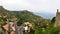 Magnificent view of sicilian coast from Castelmola in Sicily