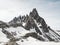 Magnificent view from terrace to symbol of Dolomite Alps - Tre Cime