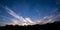 Magnificent white Cirrus cloudscape in blue sky. Australia.