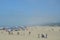 Magnificent White Sand Beach In Santa Monica. July 04, 2017. Travel landscape Holidays.