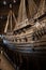 The magnificent wooden Vasa warship salvaged from the sea and displayed at Vasa Museum.