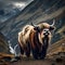 Magnificent yak - ai generated image