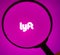 Magnified view of Lyft app