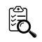 Magnifier assessment checklist icon.