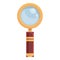 Magnifier glass icon cartoon vector. Magnify focus