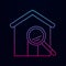 Magnifier house nolan icon. Simple thin line, outline vector of real estate icons for ui and ux, website or mobile application
