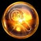 magnifier icon amber