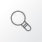 Magnifier Icon Symbol. Premium Quality Isolated Research Element In Trendy Style.