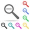 magnifier minus icons. Elements of human web colored icons. Premium quality graphic design icon. Simple icon for websites, web des