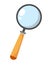 Magnifier search icon-gear sign,magnifier sign-research illustration-zoom. Vector illustration on white background