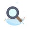 Magnifier, Search, Zoom, Find Abstract Flat Color Icon Template