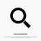 Magnifier, Search, Zoom, Find solid Glyph Icon vector