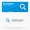 Magnifier, Search, Zoom, Find SOlid Icon Website Banner and Business Logo Template