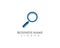 Magniflying search logo template icon