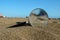 Magnify Glass on the Sand Beach