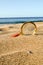 Magnify Glass on the Sand Beach