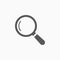 Magnify icon, magnifying glass, science, laboratory, look
