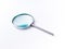 Magnifying class isolated stock image.