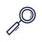 Magnifying Glass Doodle. A hand drawn vector doodle illustration of a magnifying glass