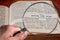 Magnifying Glass on Famous Bible Chapter of Job