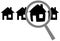 Magnifying Glass Find Website Home Inspect House