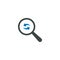 Magnifying glass icon, refresh reload icon