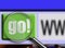 Magnifying Glass over browser window go button
