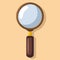 Magnifying glass vectoe icon isolated