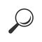 Magnifying glass vector icon in flat style. Search magnifier ill
