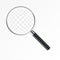 Magnifying glass vector illustration. Magnify zoom tool icon. Business instrument optical sign isolated