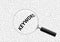 Magnifying glass zoom to KEYWORD