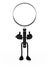 Magnifying lens figure