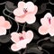 Magnolia flowers blossom floral vintage vector seamless pattern