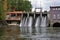 Magog river hydroelectric power plant, renewable energy, Sherbrooke, Quebec.