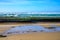 Magoito Beach, beautiful sandy beach on Sintra coast, Lisbon district, Portugal, part of Sintra-Cascais Natural Park with natural