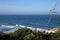 Magoito Beach, beautiful sandy beach on Sintra coast, Lisbon district, Portugal, part of Sintra-Cascais Natural Park with natural