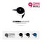 Magpie bird concept icon set and modern brand identity logo template and app symbol based on comma sign