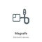 Magsafe outline vector icon. Thin line black magsafe icon, flat vector simple element illustration from editable electronic