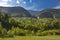 Magura village,a picturesque place from Brasov county, Transylvania, Romania. Beautiful landscape