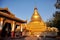 Maha Lawka Marazein golden stupa of Lawkamanisula pagoda paya temple or Kuthodaw inscription shrine for burmese people and foreign